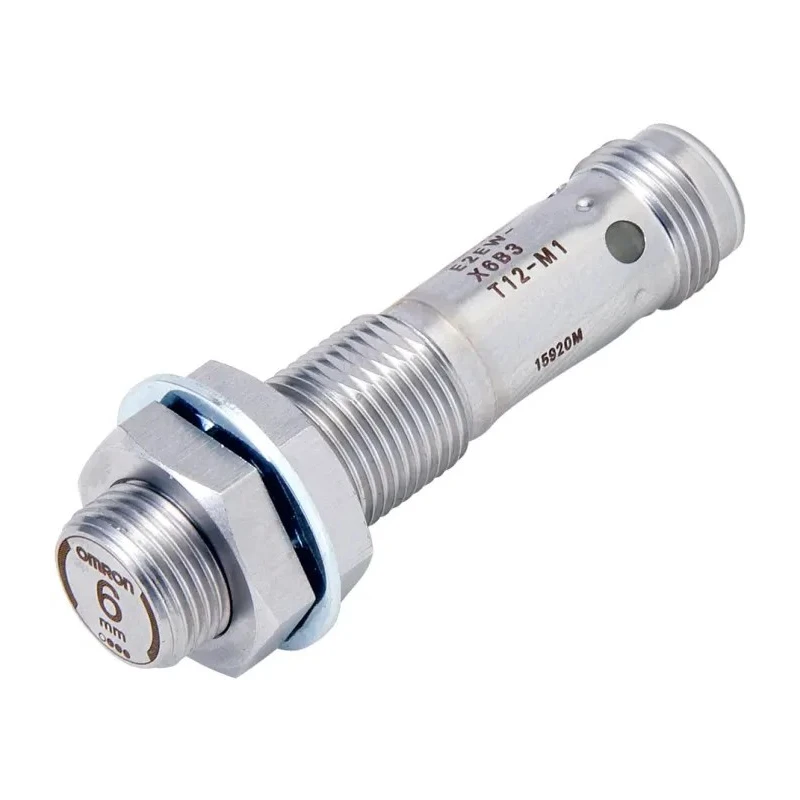 Omron Threaded Barrel Inductive Proximity Sensor M12 PNP 30V DC 6mm Detection E2EW-X6B3T12-M1