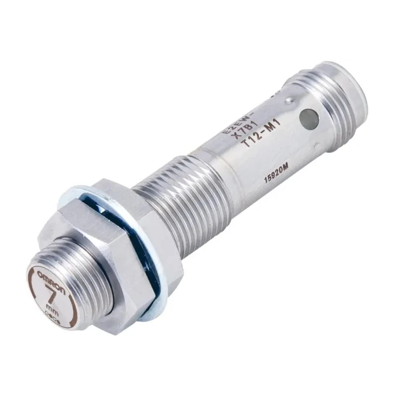 Omron Threaded Barrel Inductive Proximity Sensor M12 PNP 30V DC 7mm Detection E2EW-X7B3T12-M1