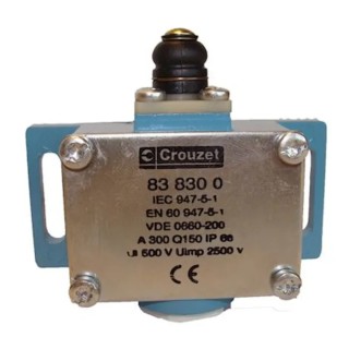 Crouzet Roller Limit Switch with Metal Housing, IP66 Protection, 250V AC, 10A Current Rating IP66