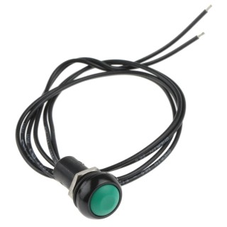 APEM IP Series Momentary Push Button Switch, Green Actuator, Panel Mount, 13.6 mm Cutout, SPST, IP67 IPR3FAD-3
