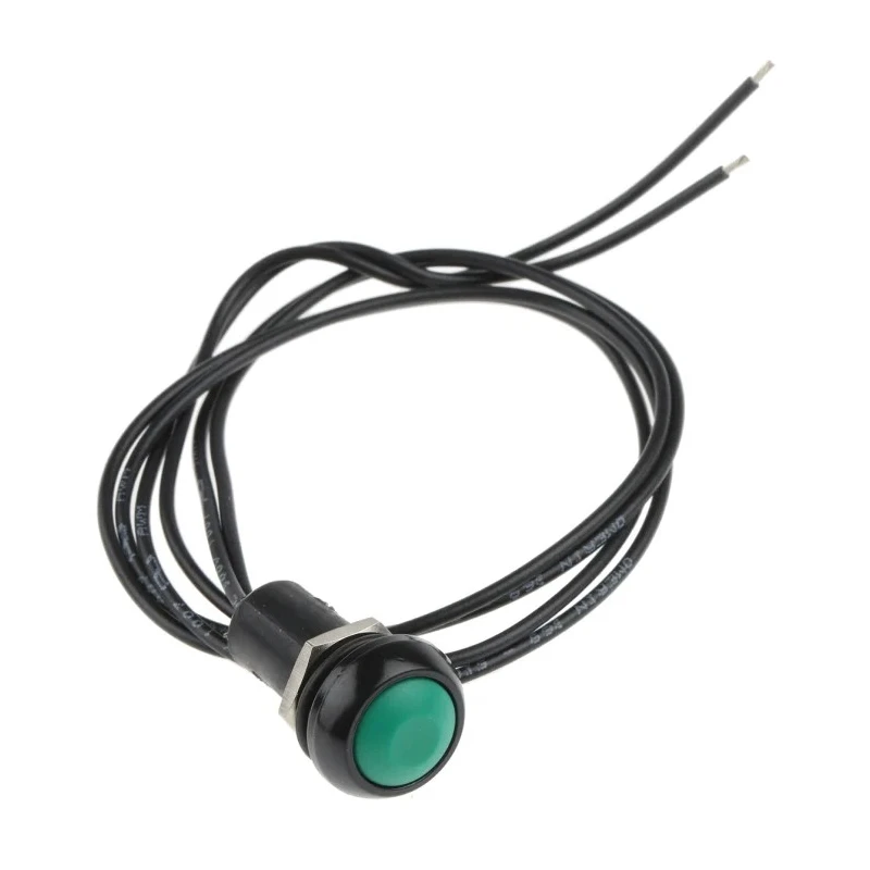 APEM IP Series Momentary Push Button Switch, Green Actuator, Panel Mount, 13.6 mm Cutout, SPST, IP67 IPR3FAD-3