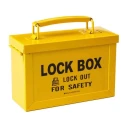 Brady Steel Portable Group Lock Box Yellow 13 Padlocks Capacity STEEL PORTABLE GROUP LOCK BOX YLW