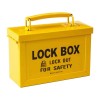 Brady Steel Portable Group Lock Box Yellow 13 Padlocks Capacity STEEL PORTABLE GROUP LOCK BOX YLW