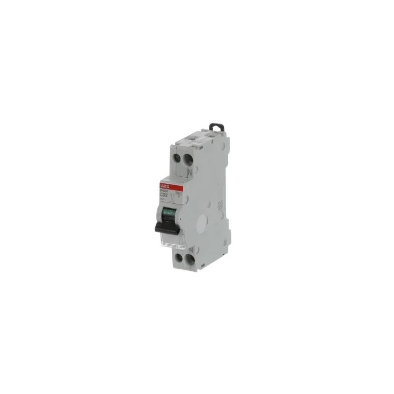ABB Miniature Circuit Breaker 1-Pole 32A Type C 400V AC 6 kA Breaking Capacity SN201