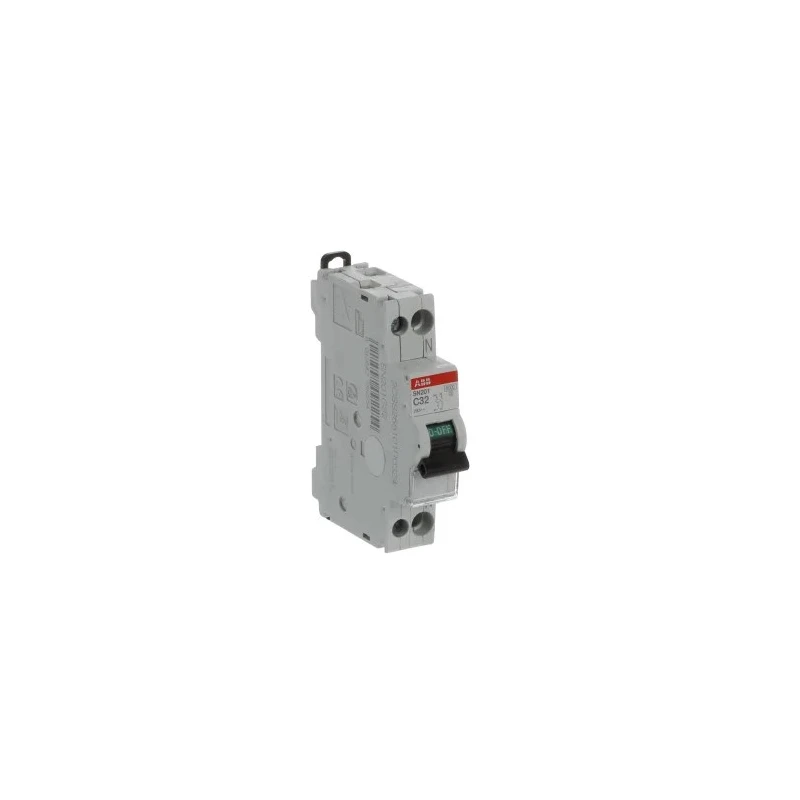 ABB Miniature Circuit Breaker 1-Pole 32A Type C 400V AC 6 kA Breaking Capacity SN201