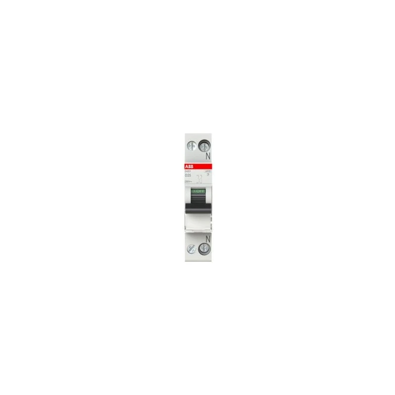 ABB Miniature Circuit Breaker SN201, 1-Pole, 25A, Type D, 400V AC, 6 kA Breaking Capacity