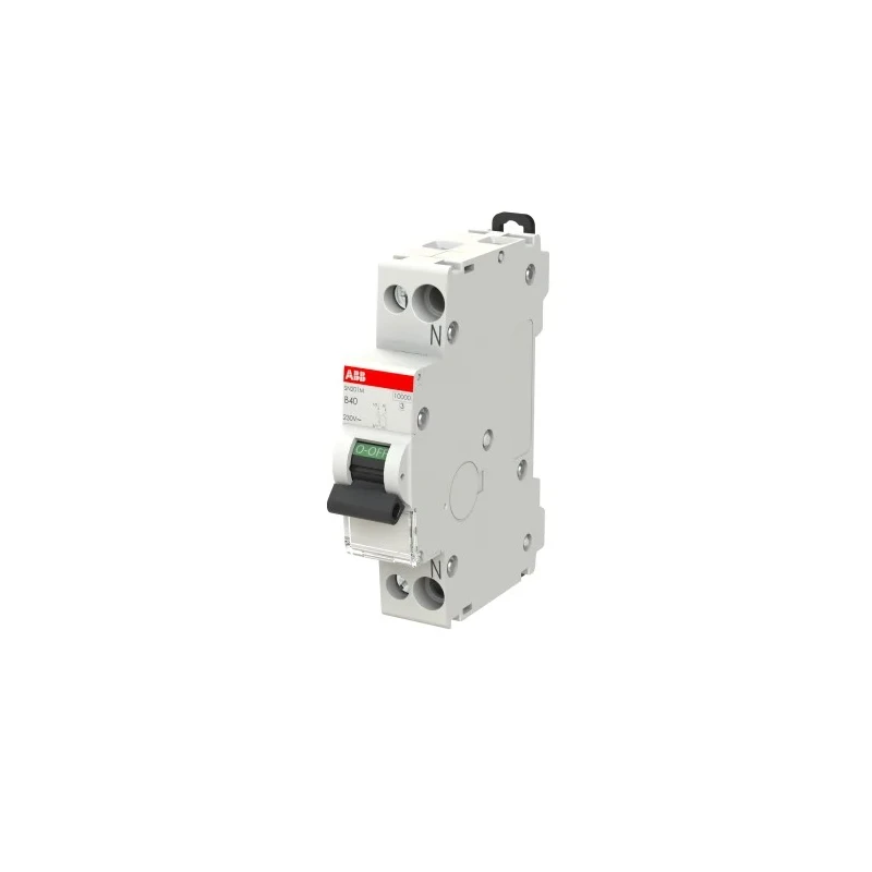 ABB Miniature Circuit Breaker 1-Pole 40A Type B 400V AC 10kA Breaking Capacity SN201