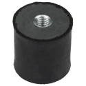 FIBET M8 Anti-Vibration Mount Female to Female Bobbin, 36.6 daN Compression, 30 mm OD, 30 mm Height 3030DD08-45