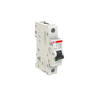 ABB System Pro M Compact S200 Miniature Circuit Breaker, 1-Pole, 60A, Type K, 400V AC, 72V DC, 6 kA Breaking 2CDS251001R0587