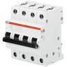 ABB System Pro M Compact S200 Miniature Circuit Breaker 4-Pole 3A Type C 400V AC 440V DC 6 2CDS254001R0034 S204 C 3A - 10 KA