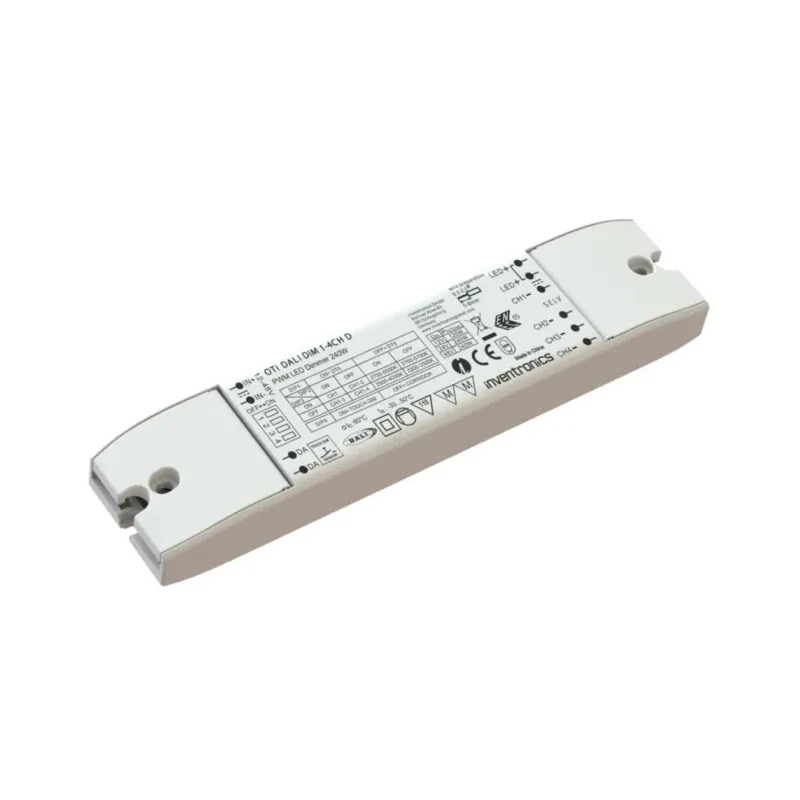 Inventronics 5 Output LED Dimmer 12 V, 48 V, 240 W, 5A DALI LED Driver IP20