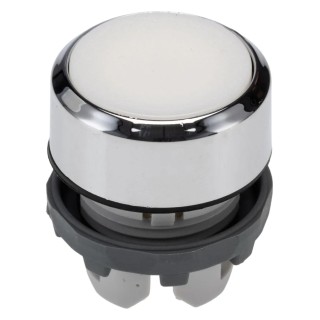 ABB White Round Momentary Push Button Head 22.5 mm Cutout IP66 MP1 Series 1SFA611100R2105