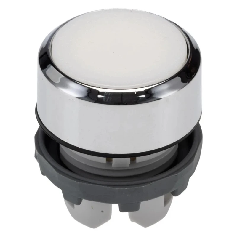 ABB White Round Momentary Push Button Head 22.5 mm Cutout IP66 MP1 Series 1SFA611100R2105