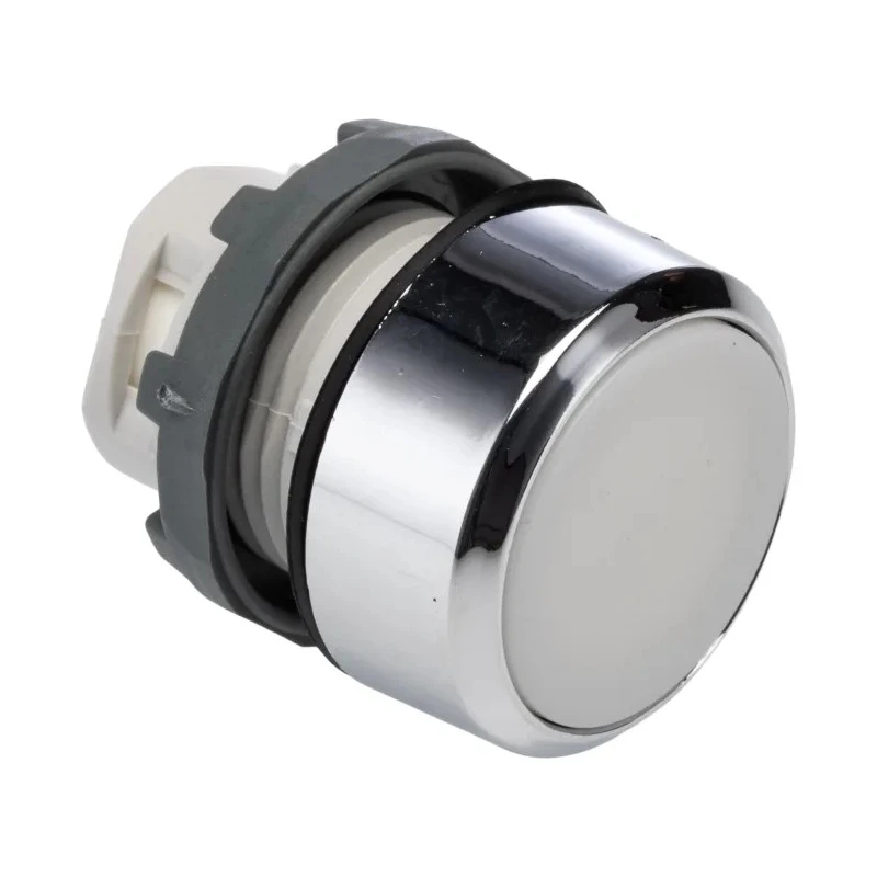 ABB White Round Momentary Push Button Head 22.5 mm Cutout IP66 MP1 Series 1SFA611100R2105