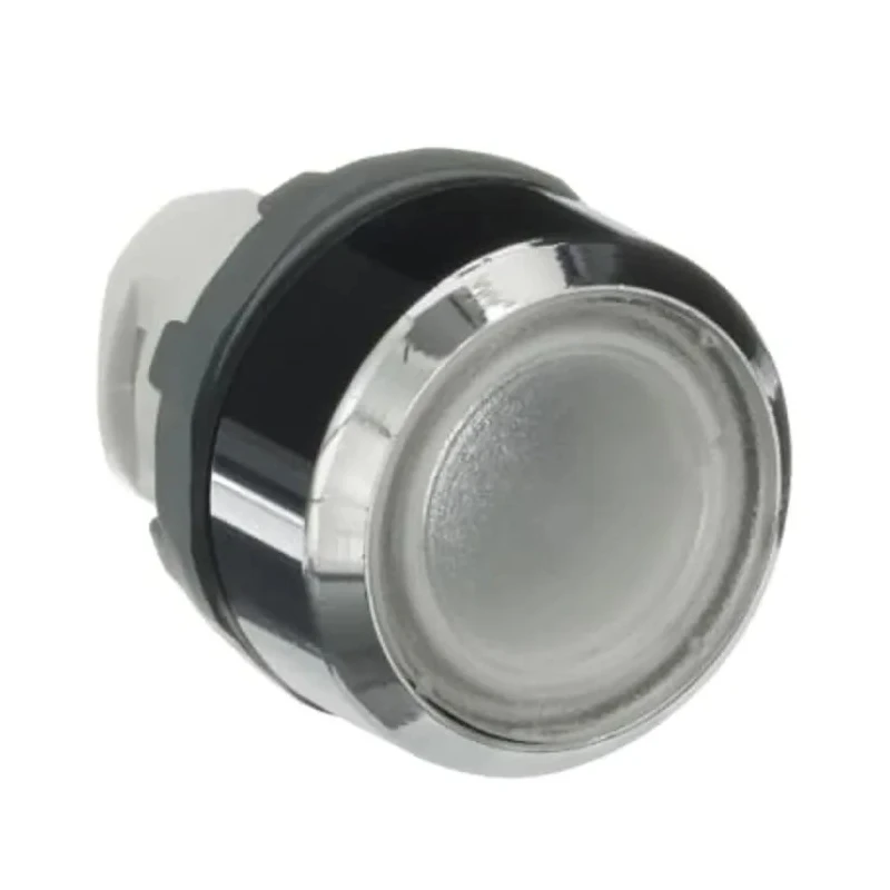 ABB MP1 Series Transparent Momentary Push Button Head, 22.5 mm Cutout Diameter, IP66, Plastic, Round 1SFA611100R3108 MP1-31C
