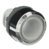 ABB MP1 Series Transparent Momentary Push Button Head, 22.5 mm Cutout Diameter, IP66, Plastic, Round 1SFA611100R3108 MP1-31C