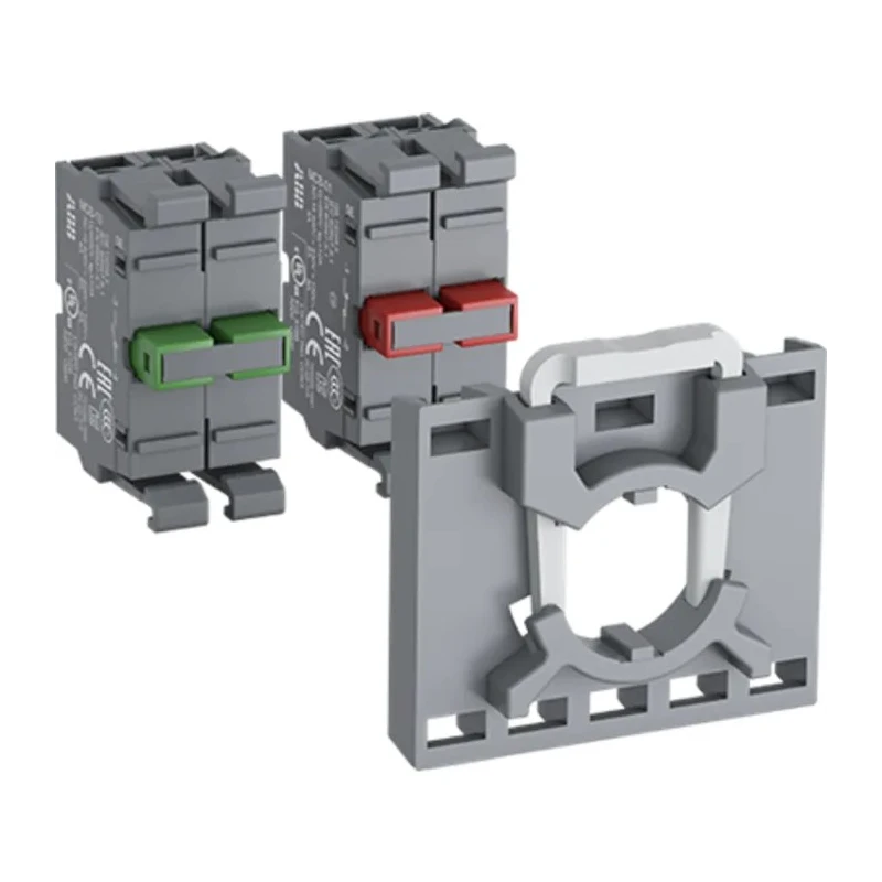 ABB MCBH Series Contact Block 230V 2 NO/1 NC Screw Terminal 36x30x48mm 1SFA611605R1112 MCBH-21