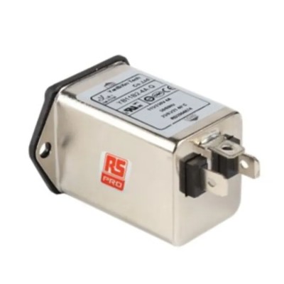 RS PRO 250V 10A Chassis IEC Filter with 2 Fuse Holder for 5 x 20 mm Fuses 237-8661