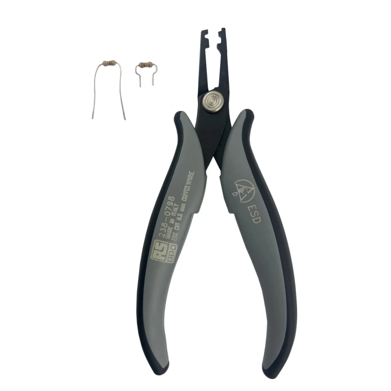 RS PRO 1-Piece Forming Plier Serrated 150mm Overall Length ESD Safe Chrome Finish Carbon Steel 238-0798