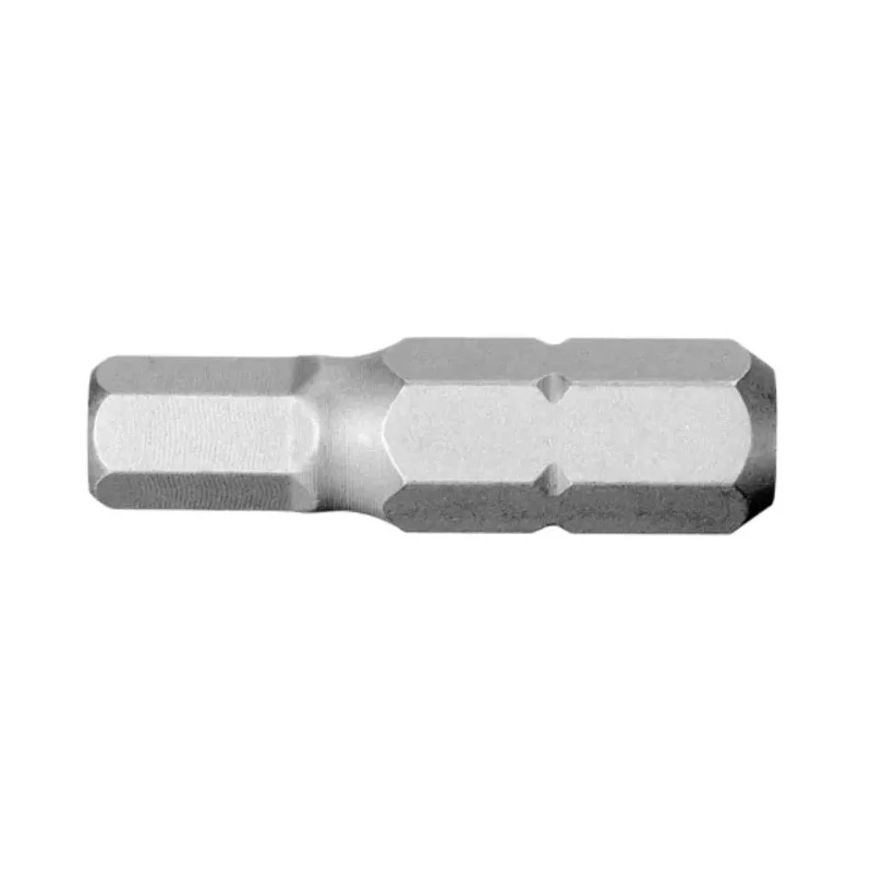 Facom Hex Screwdriver Bit 6.35 mm Drive Size 3.17 mm Head Size 25 mm Overall Length EH.101/8
