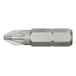Facom Screwdriver Bit 1/4-6.35 mm Drive, PZ0 Tip, Manual Drive, 25 mm Overall Length ED.100