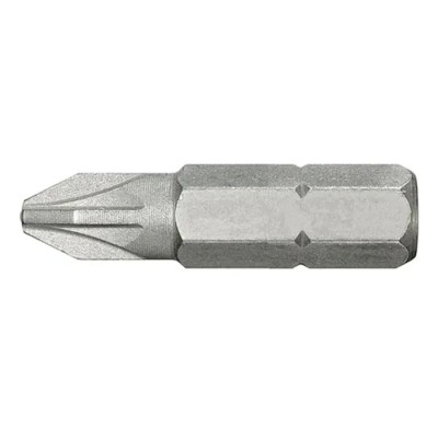 Facom Screwdriver Bit 1/4-6.35 mm Drive, PZ0 Tip, Manual Drive, 25 mm Overall Length ED.100