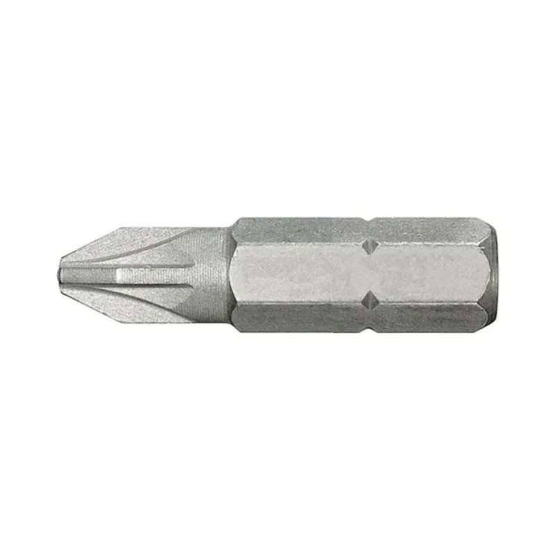 Facom Screwdriver Bit 1/4-6.35 mm Drive, PZ0 Tip, Manual Drive, 25 mm Overall Length ED.100