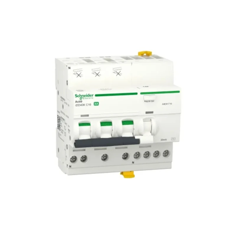Schneider Electric Residual Current Circuit Breaker with Overload Protection 16A 3-Pole 30mA Trip 400V AC Thermal A9DS1716