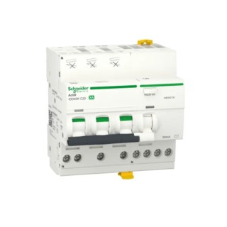 Schneider Electric Residual Current Circuit Breaker with Overload Protection 20A 3-Pole 300mA Trip A9DS5720