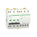 Schneider Electric Residual Current Circuit Breaker with Overload Protection, 40A Current Rating, 3-Pole, 30 mA Trip A9DV3740