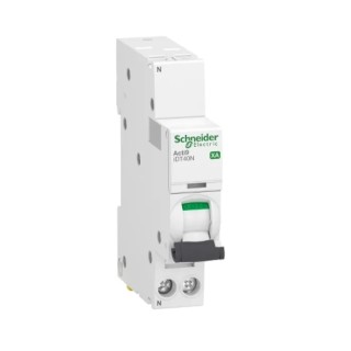 Schneider Electric Acti9 Acti9 iDT40N XA Miniature Circuit Breaker, 1-Pole, 25A, Type C, 230V AC, 6000 A Breaking A9PA4625