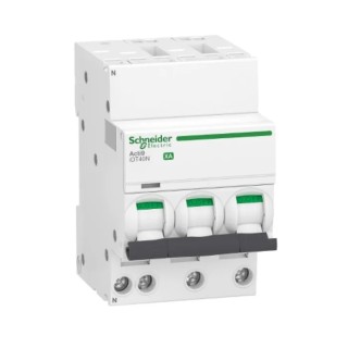 Schneider Electric Acti9 Acti9 iDT40N XA Miniature Circuit Breaker, 3+N-Pole, 40A, Type C, 400V AC, 6000 A Breaking A9PA4740