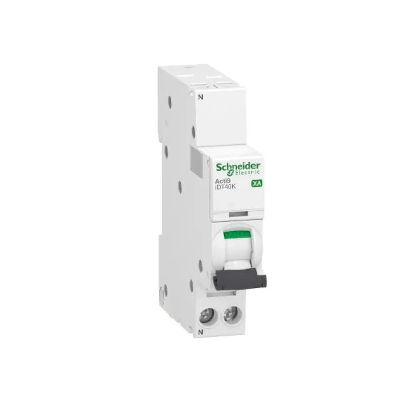 Schneider Electric Acti9 iDT40K XA Miniature Circuit Breaker, 1-Pole, 10A, Type C, 230V AC, 4500A Breaking Capacity A9PK1610