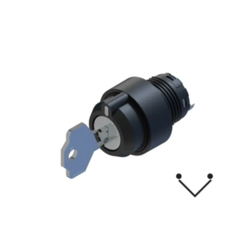 RS PRO 2-position Key Switch Head, Maintained, 22.5 mm Cutout 238-3944