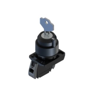 RS PRO Key Selector Switch 1 NO Contact 22.5 mm Cutout Diameter 3 Positions 238-3963
