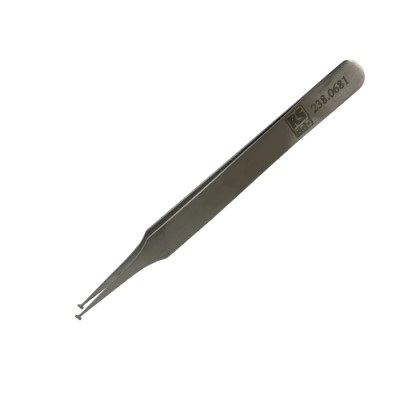 RS PRO 120mm Low Carbon Austenitic Steel Angled Tweezer 238-0681