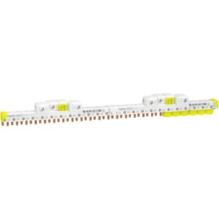 Schneider Electric 1 Phase 3P+N Acti9 iDT40 63A Current Rating Busbar, 9 mm Pitch A9XPP724