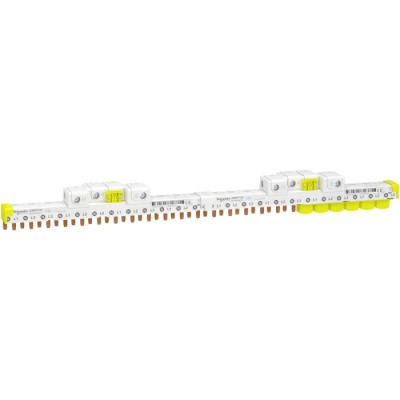 Schneider Electric 1 Phase 3P+N Acti9 iDT40 63A Current Rating Busbar, 9 mm Pitch A9XPP724