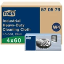 Tork Blue Non-Woven Fabric Heavy Duty Cleaning Cloths Dry Use Box of 60 41.5 x 35.5 CM 570579
