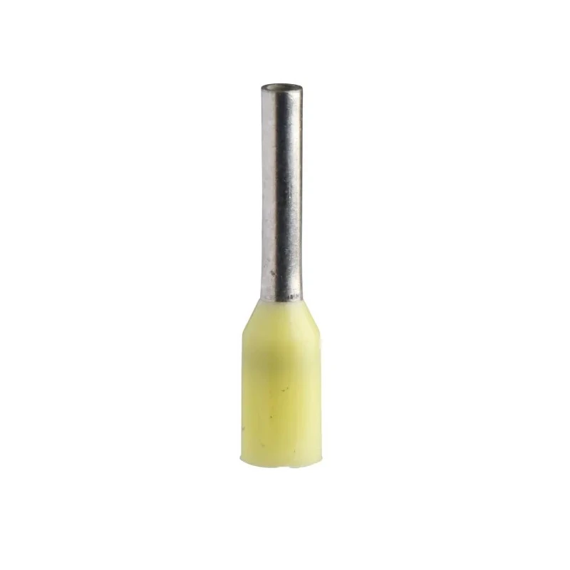Schneider Electric Linergy DZ5 Insulated Crimp Bootlace Ferrule 1.2 mm Pin Diameter 8.2 mm Pin Length Yellow DZ5CE002