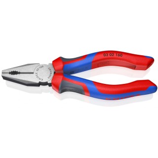 Knipex Combination Plier, Polished Special Quality Tool Steel, 160mm Overall Length 03 02 160