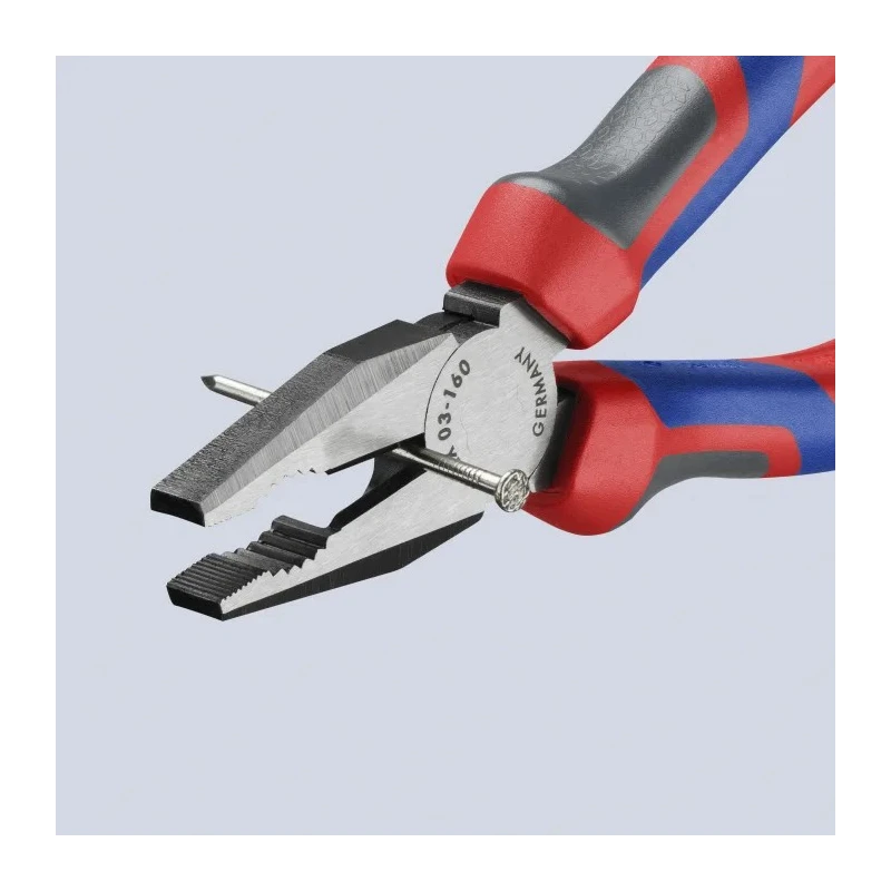 Knipex Combination Plier, Polished Special Quality Tool Steel, 160mm Overall Length 03 02 160