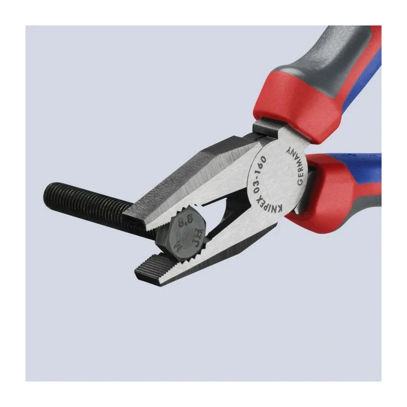 Knipex Combination Plier, Polished Special Quality Tool Steel, 160mm Overall Length 03 02 160