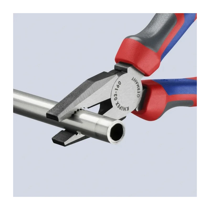 Knipex Combination Plier, Polished Special Quality Tool Steel, 160mm Overall Length 03 02 160