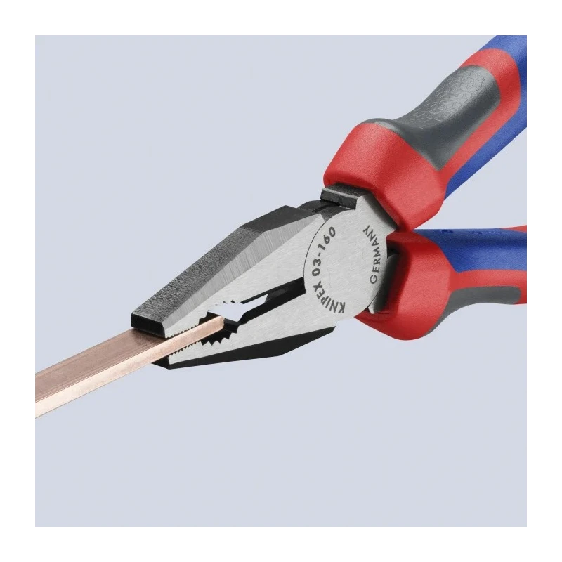 Knipex Combination Plier, Polished Special Quality Tool Steel, 160mm Overall Length 03 02 160