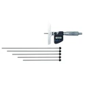 Mitutoyo 150 mm Metric Depth Gauge Micrometre Model , ±0.003 mm Accuracy, 0.001 mm Resolution, Carbide Tipped 329-250-30