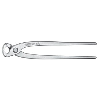 Knipex Bevel Concreters Nipper, Russian Plier, 250mm Overall Length, Tool Steel Jaw, Plastic Grip, Forged Steel 99 04 250