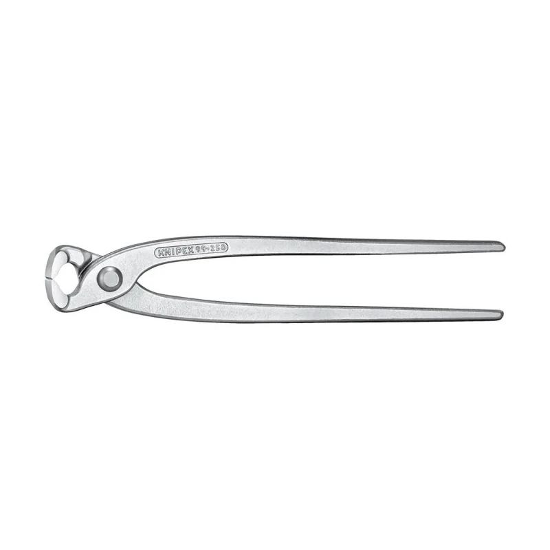 Knipex Bevel Concreters Nipper, Russian Plier, 250mm Overall Length, Tool Steel Jaw, Plastic Grip, Forged Steel 99 04 250