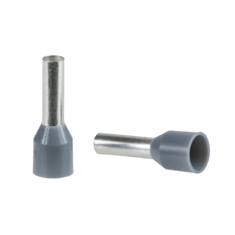 Schneider Electric Linergy DZ5 Insulated Crimp Bootlace Ferrule 8.2 mm Pin Length 2.5 mm Pin Diameter Grey DZ5CE025