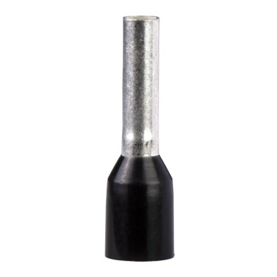 Schneider Electric Linergy AZ5 Insulated Crimp Bootlace Ferrule, 8.2 mm Pin Length, 2.1 mm Pin Diameter, Black, 1.5 AZ5CE015